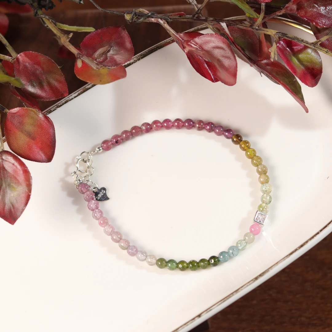 碧玺手链 Q250 多样性发颜色微差 发货件数一