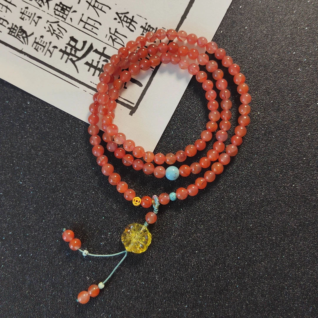 玛瑙三圈手链 S16 多样性发颜色微差 发货件数一