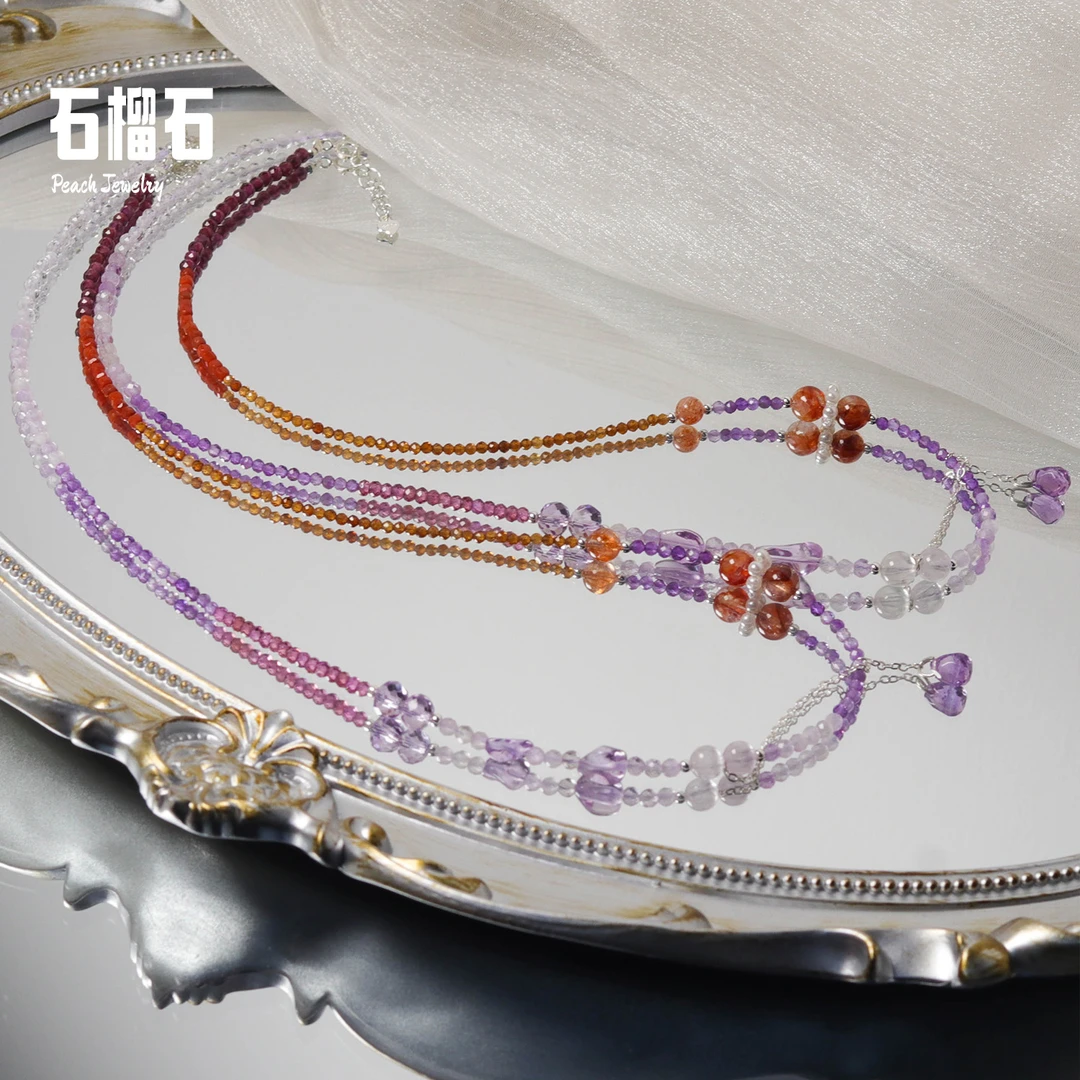 九紫离火项链石榴石项链 Q543 多样性发颜色微差 发货件数一