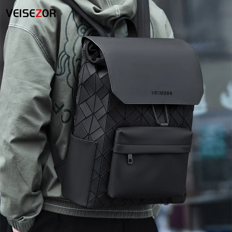 VEISEZOR/范思佐男士时尚休闲双肩包简约轻便通勤旅行电脑背包