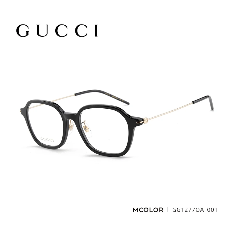 GUCCI/古驰全新/官网价2850/超轻多边形眼镜框女近视镜架GG1277OA