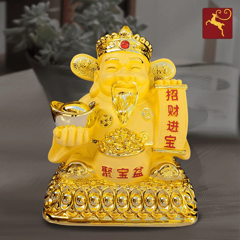 财神大摆件轻奢时尚存钱罐吉祥客厅酒柜大人家用大容量大号储蓄罐
