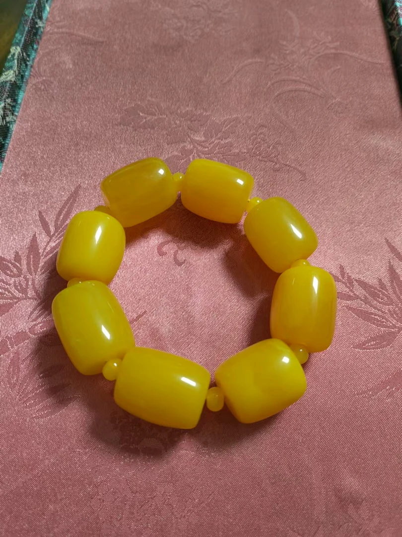 【抖音闪购】唐总专属心意链接蜜蜡手串大黄