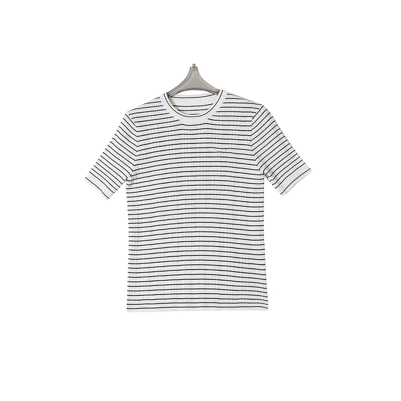 显瘦针织衫短袖圆领15359