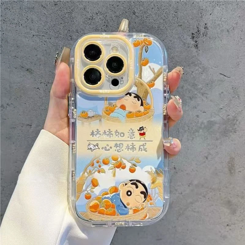 柿柿如意小新适用苹果16/15手机壳iPhone14Promax全包13/12防摔11