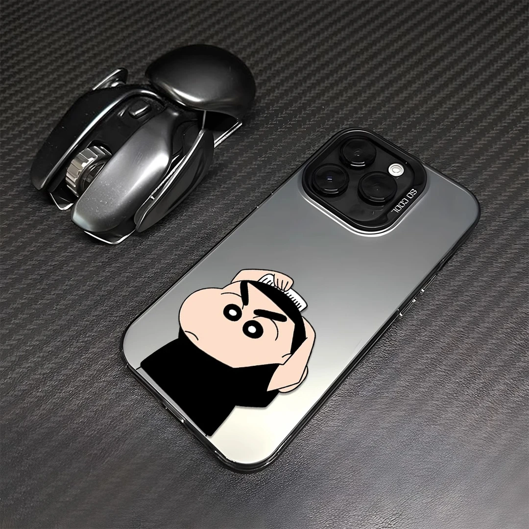 靓仔梳头小新适用苹果16promax手机壳iphone17小众创意15pro个性