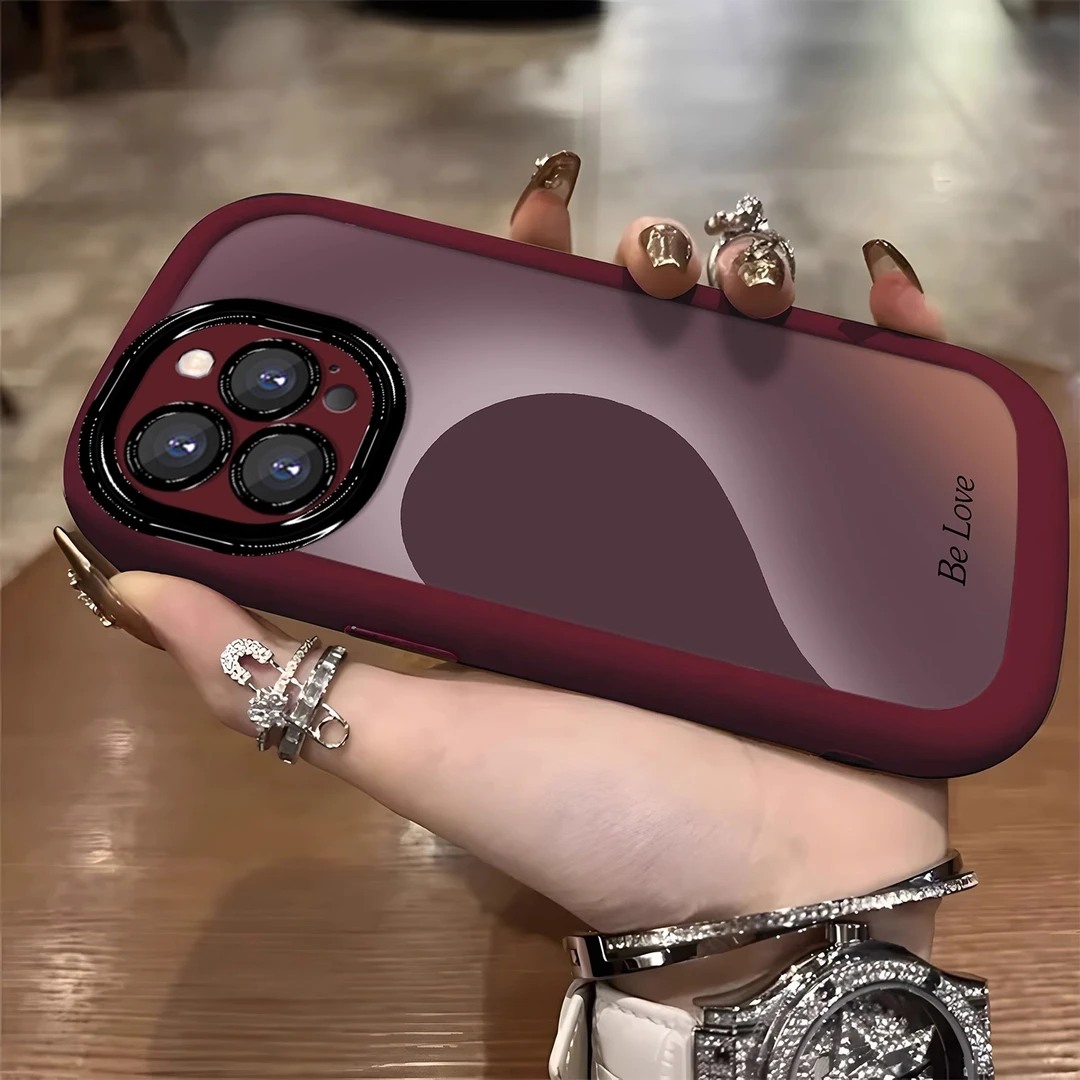 【进口软硅胶】适用苹果16promax手机壳17新款iphone15半边爱心14女