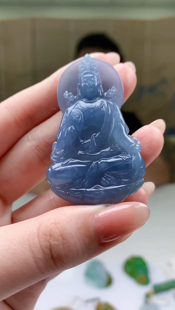 【闪购商品】定制翡翠未镶嵌3099jw-毛货挂件106