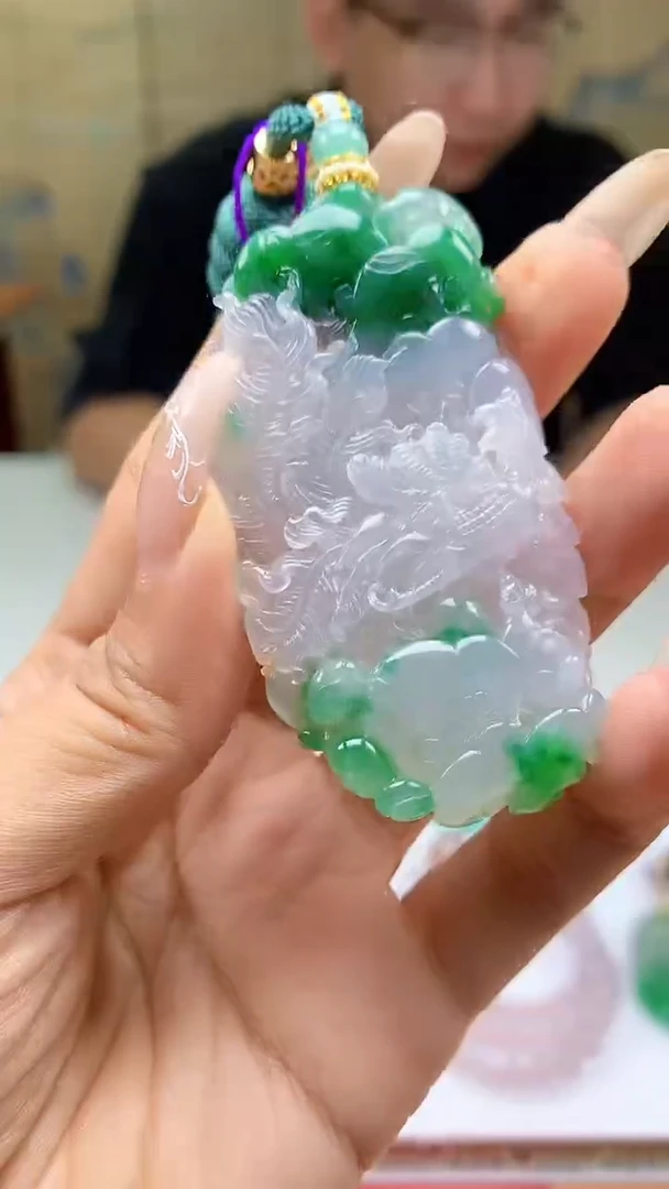【闪购商品】定制翡翠未镶嵌4837ty-毛货挂件