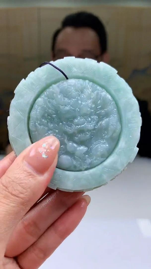 【闪购商品】定制翡翠未镶嵌4837MM-毛货套镯（51圈）33