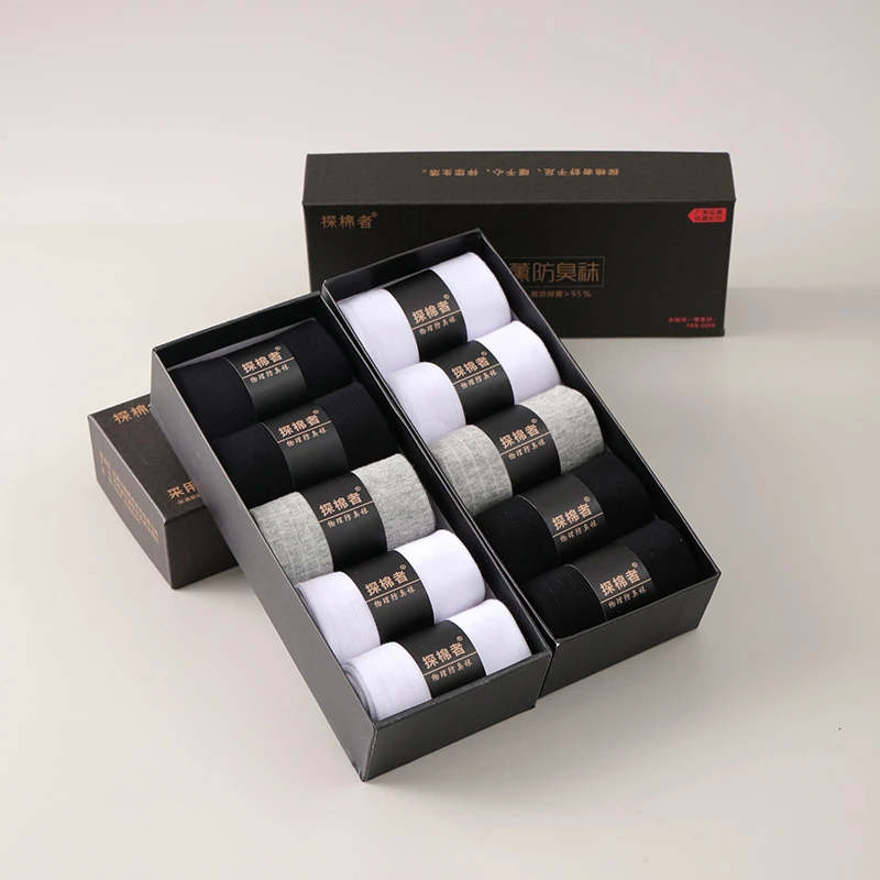 2【门店同款礼盒装5双】秋冬季男女同款中筒袜百搭袜子运动袜