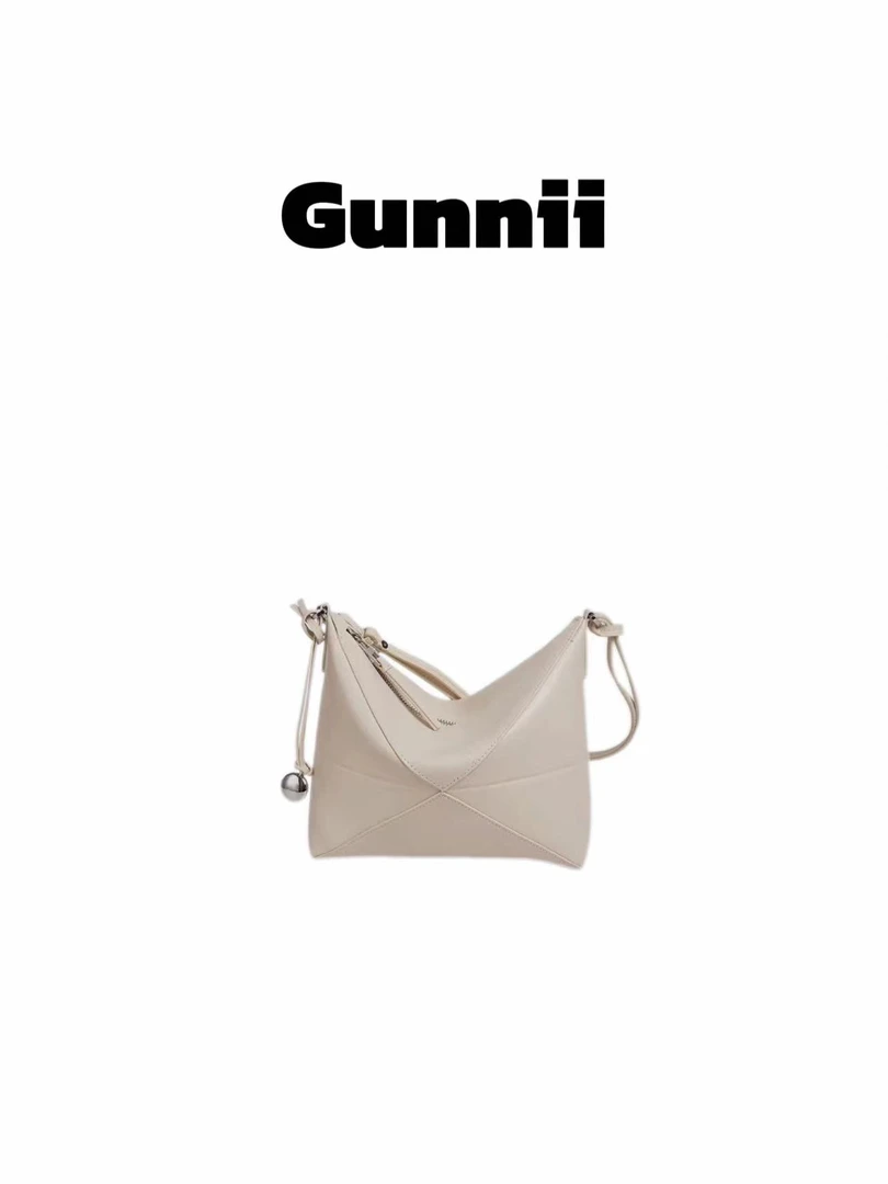 【古尼GUNI】2024时尚百搭轻奢女士斜挎手提包569白色
