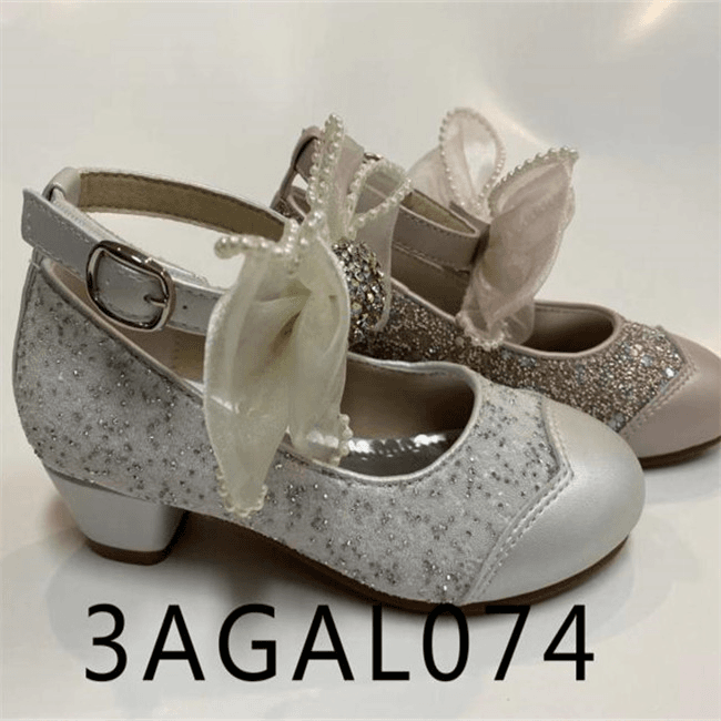 3AGAL074童鞋时尚公主鞋女童洋气儿童皮鞋女童高跟鞋女童单鞋春秋