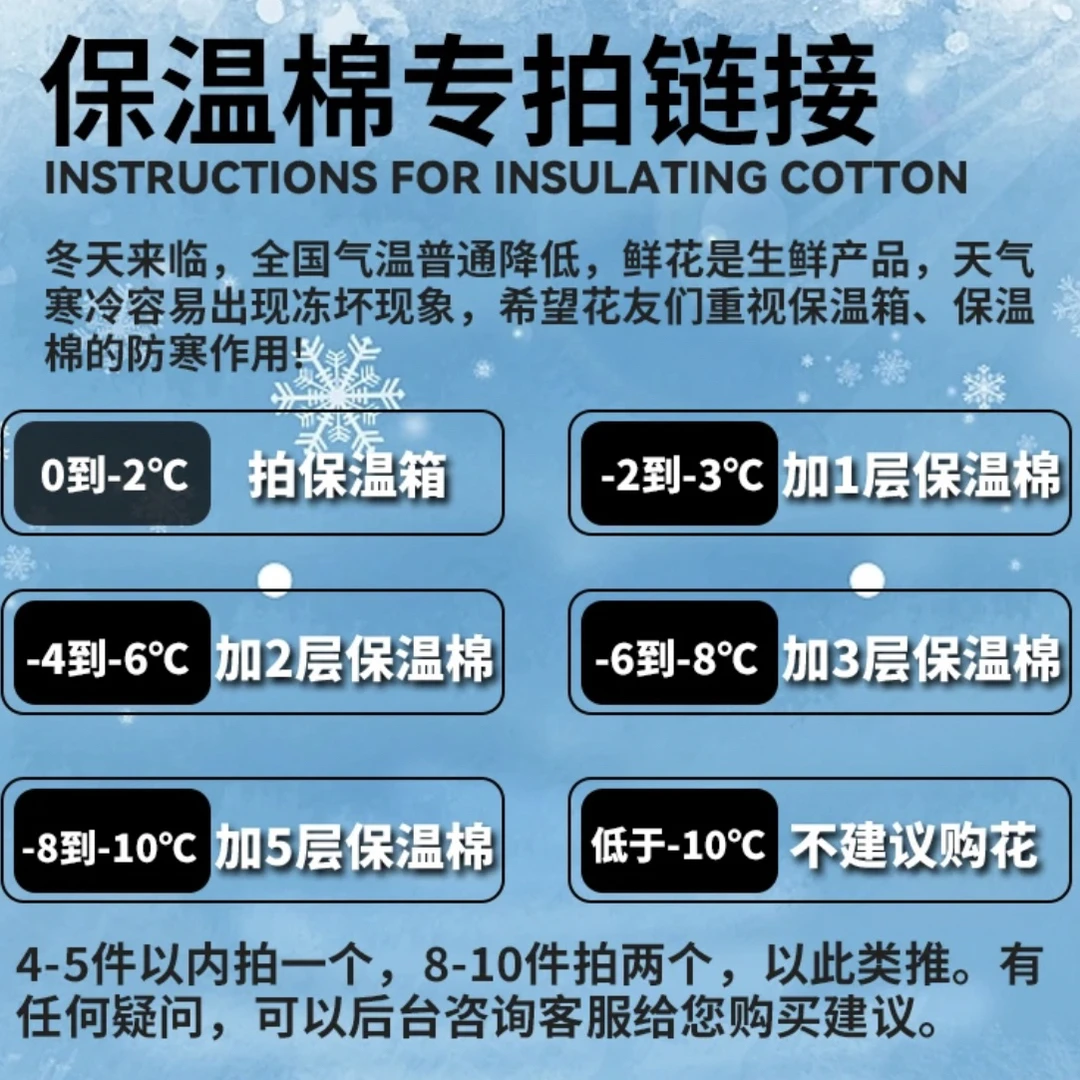 保温棉 零度以下请拍保温棉 低于零度地区冻坏不拍不售后