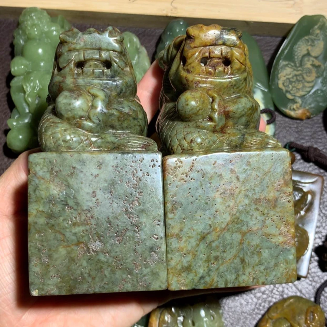 【闪购商品】岫岩河磨玉（透闪石质玉）颈饰未镶嵌御**啸