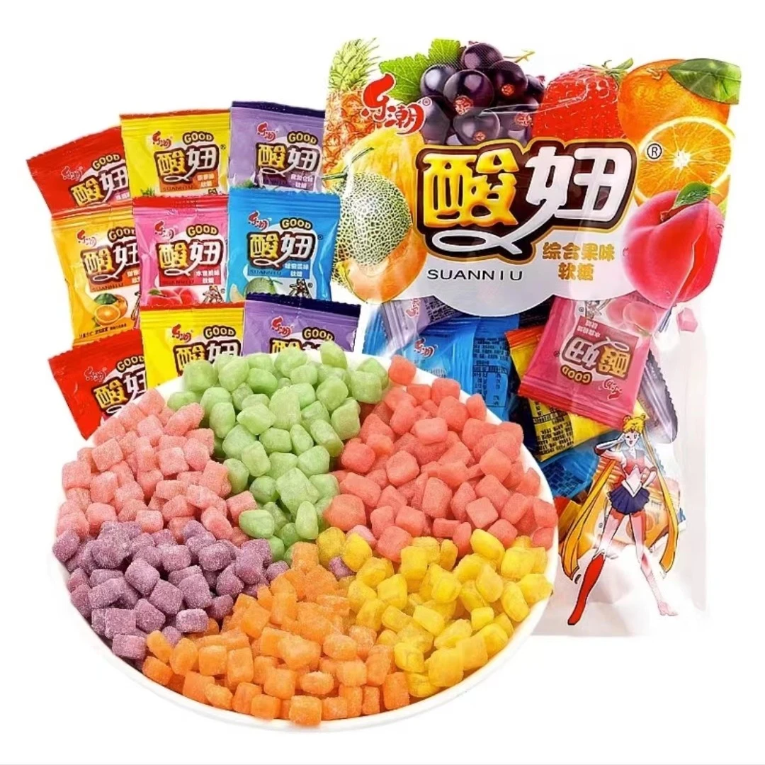 乐潮酸妞软糖8090后怀旧零食小时候回忆童年休闲食品糖果混合味Ix