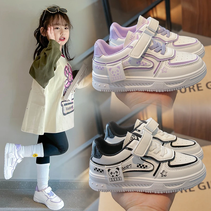 女童运动鞋2023新款秋冬百搭儿童小白鞋男孩时尚舒适秋款学生鞋子