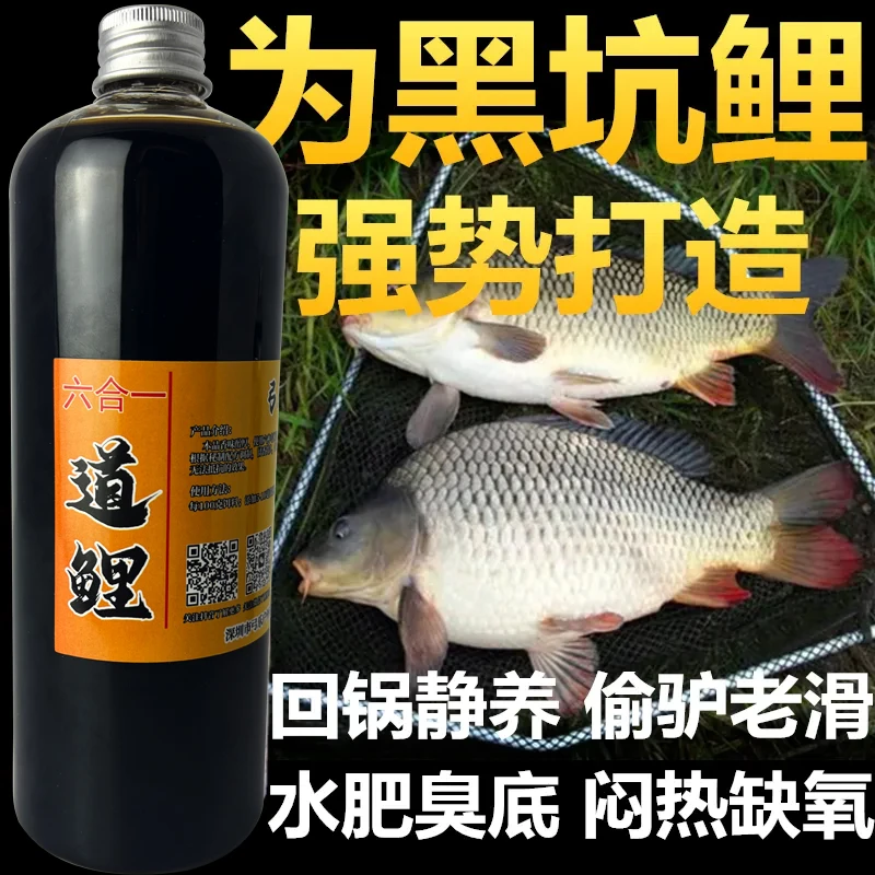 道鲤鲤鱼6合1鱼饵添加剂适用于新鱼滑口鱼克星开胃正品一瓶搞定