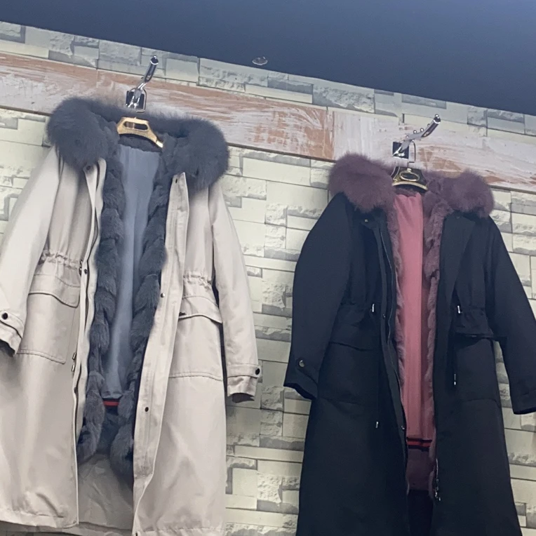 2023～冬季女款时尚百搭修身加厚长款外套