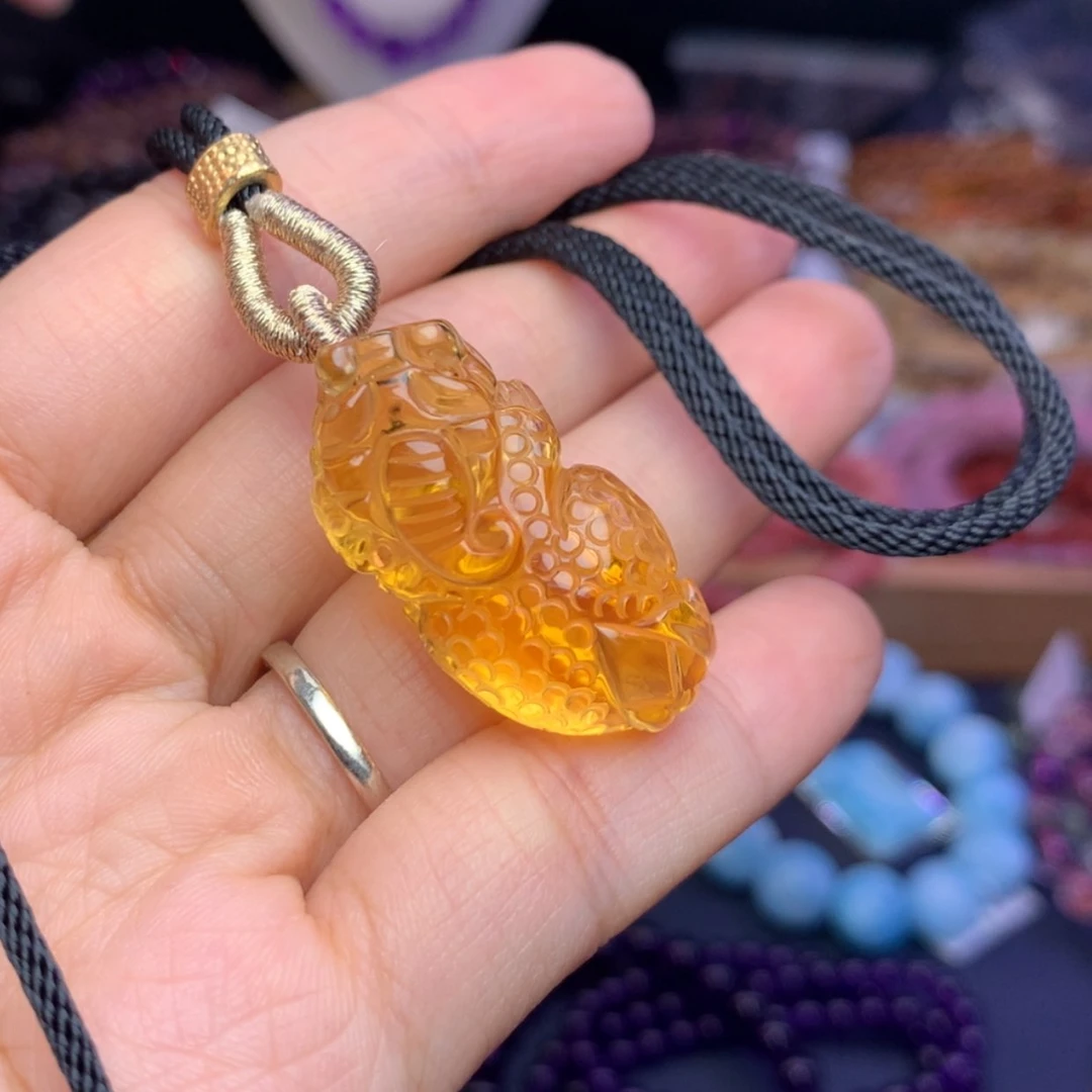 【闪购商品】黄晶颈饰未镶嵌