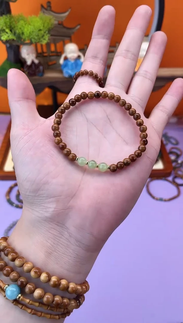 【闪购商品】库克手串未镶嵌0.5库克单圈和田玉PT-S266