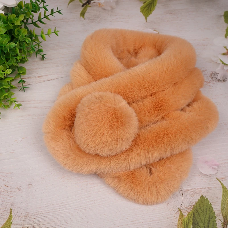 毛绒围脖加厚保暖围脖环保毛百搭围脖