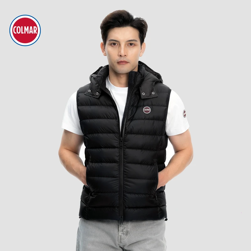COLMAR/科尔马马甲都市时尚修身保暖无袖男士外套上衣