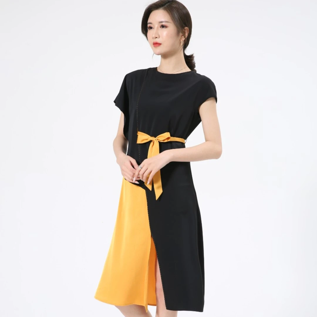 Azoila2302连衣裙女长款春夏秋高品时尚宽松