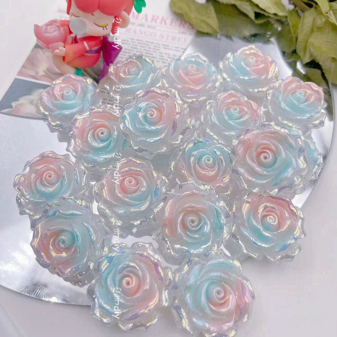 【朱饱饱美铺】之过款链接花花系列镜子相框奶油胶手工DIY配件花