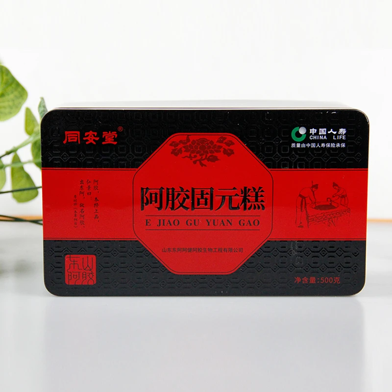 东阿正宗纯手工阿胶糕礼盒装东软糯香甜500g一斤装一盒