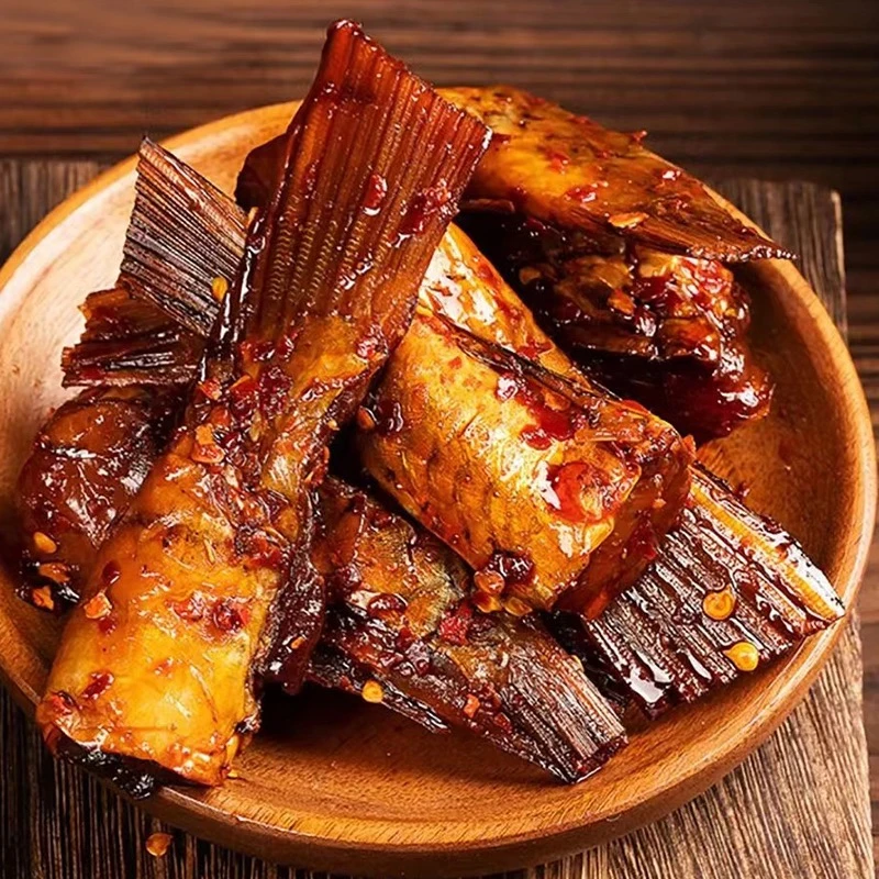 辣香四季湖南特色美食香辣鱼尾巴鱼肉108g包开袋食用常温保存零食