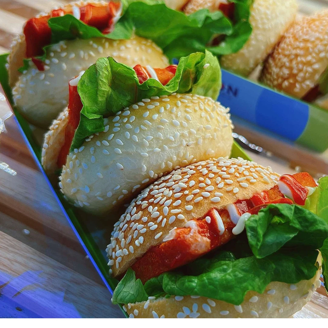 【清真麦极小时达】小汉堡面包