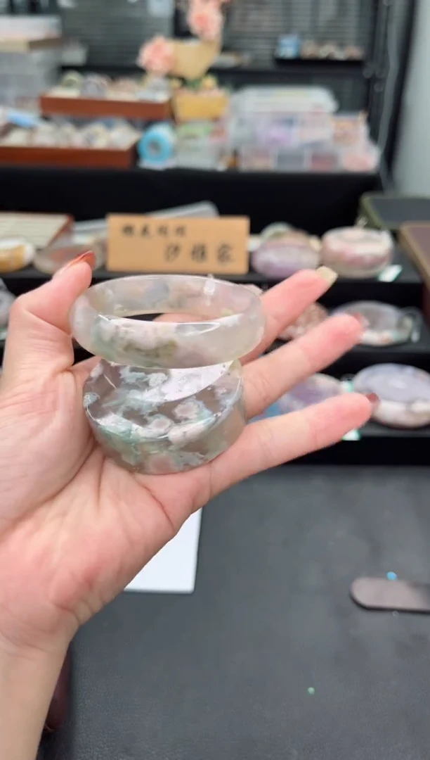 【闪购商品】石英质玉手镯未镶嵌52圈口（赠品镯心）6590505