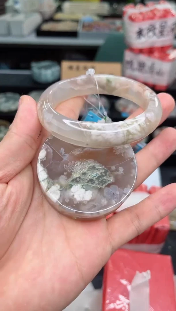 【闪购商品】石英质玉手镯未镶嵌58圈非金属布艺汐雅家樱花3450356