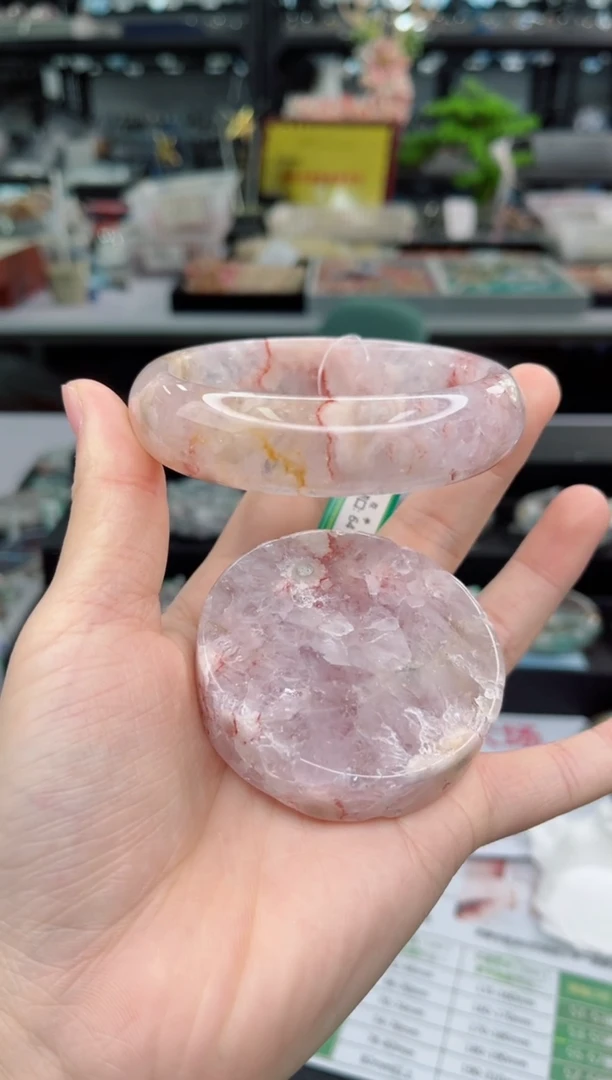 【闪购商品】石英质玉手镯未镶嵌64圈口（赠品镯心）S9505