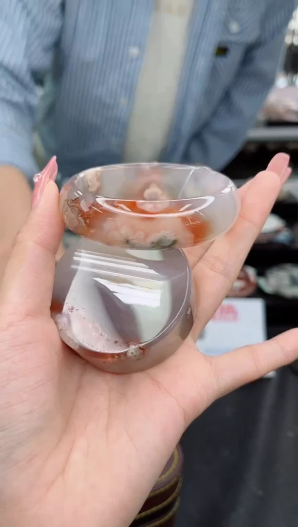 【闪购商品】石英质玉手镯未镶嵌56圈口（赠品镯心）6242040