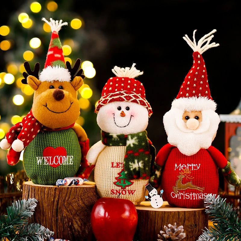 圣诞礼品苹果袋礼物包装盒针织手提袋平安夜送男女朋友儿童糖果袋