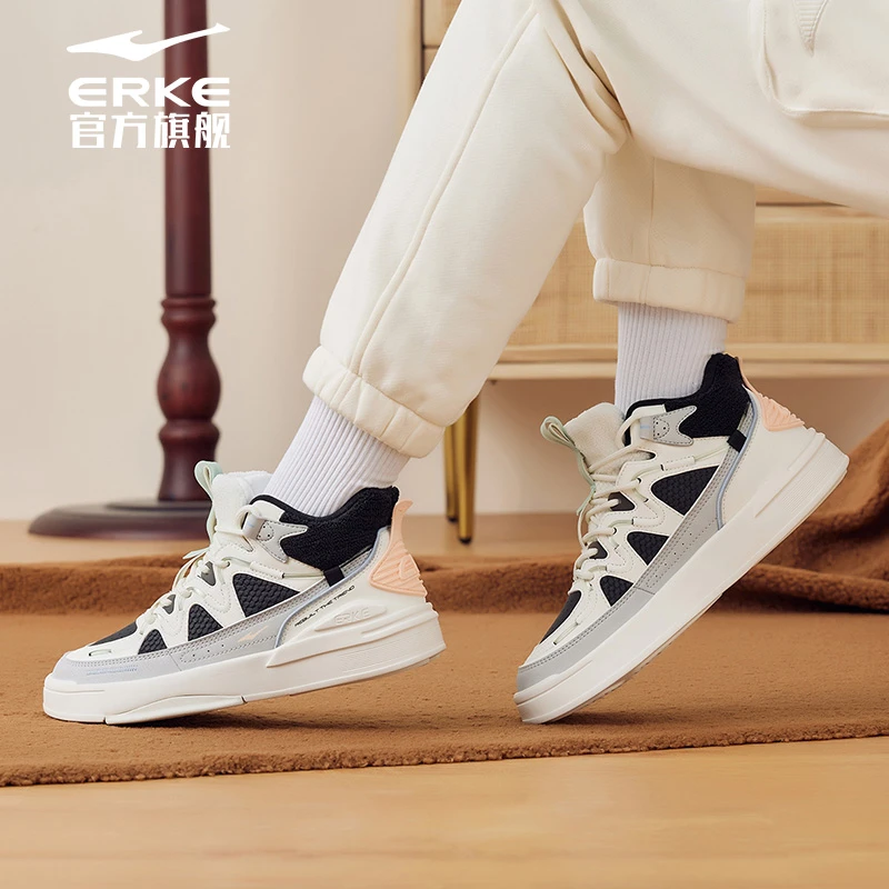 山河丨女子春季板鞋休闲复古百搭冬季厚底运动鞋52122401038