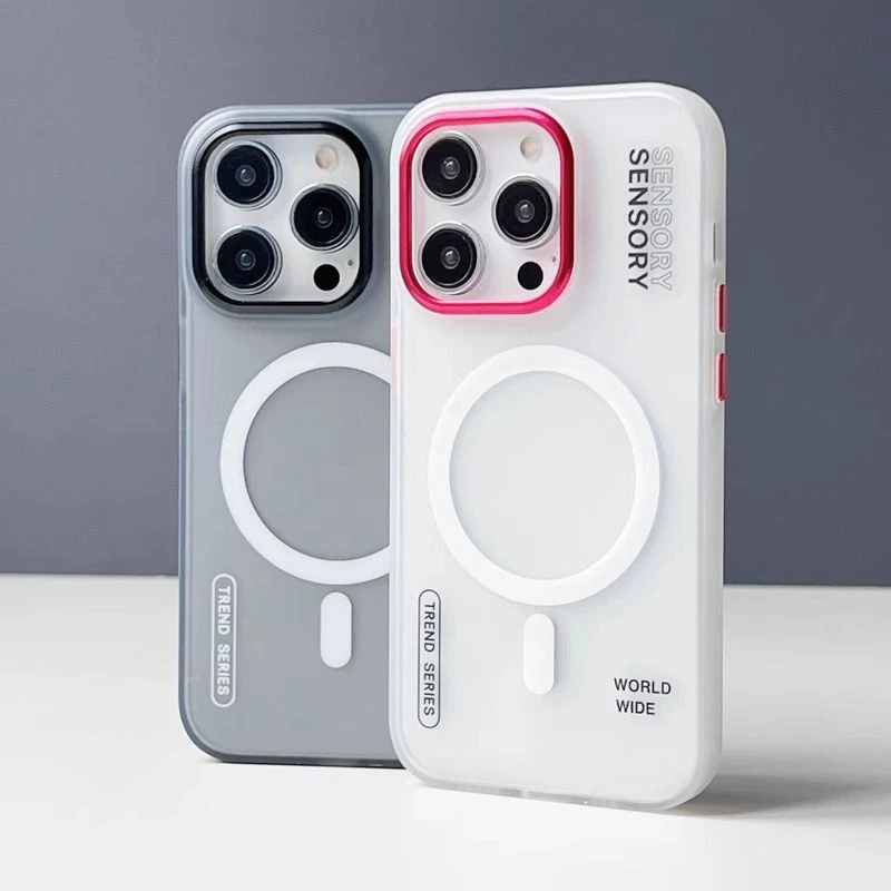 Magsafe磁吸无线充电适用苹果14ProMax手机壳iPhone13肤感磨砂12