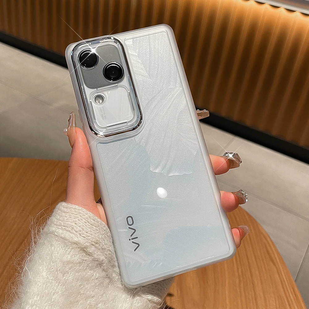 适用vivos18手机壳新款s18pro透明硅胶网红简约防摔带镜头创意潮