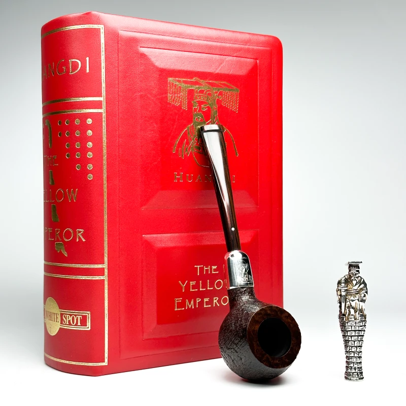 The White Spot黄帝限量款Cumberland 4107型军插直式石楠木烟斗