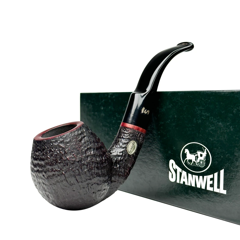Stanwell丹麦斯坦威全新2005前S.Bang设计165型喷砂面石楠木烟斗