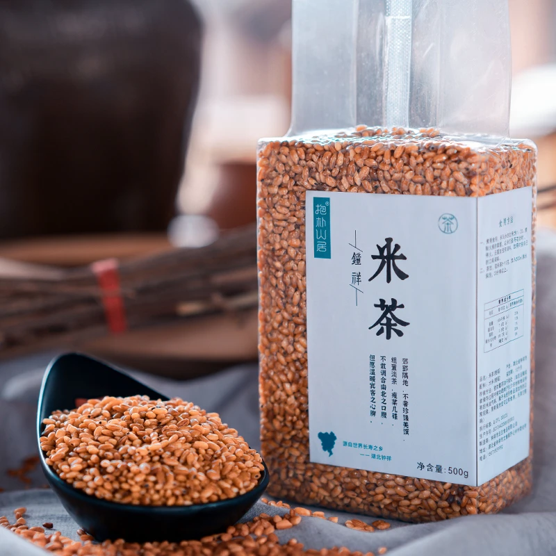抱朴山居炒米茶焦米茶炒大米湖北特产钟祥米茶糙米茶500g粳稻米茶