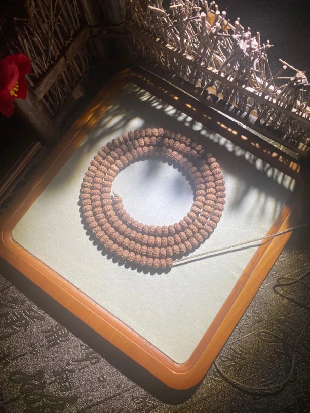 头货六瓣老树王天花板高端定制小金刚菩提108颗毕业