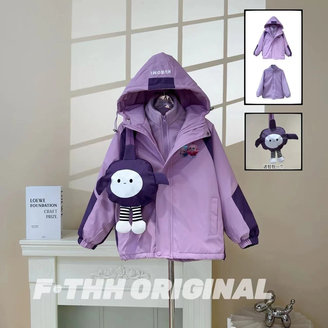 【现货】ORIGINAL-女童简约秋冬款外套三件套