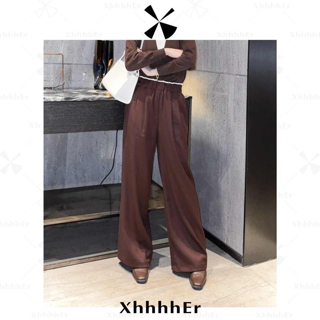 辛儿/小个子“糖葫芦”秋冬厚款设计感显瘦羊毛复古花苞裤XK1801