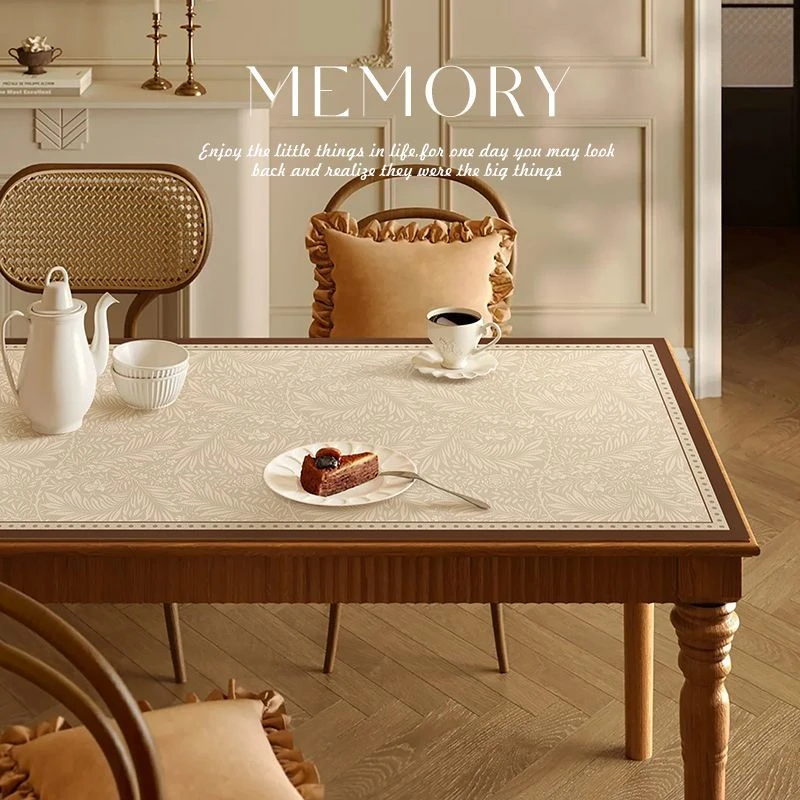 轻奢高级感桌布防油防水免洗皮革桌垫防烫餐桌垫桌面垫茶几垫台布