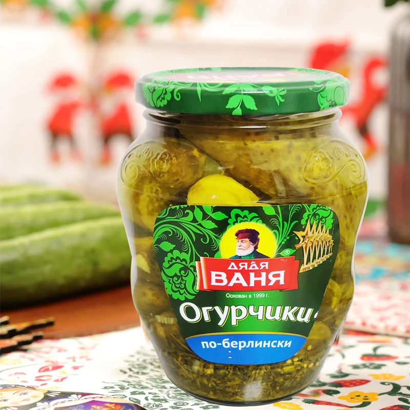 伊万大叔俄罗斯进口爽脆美味酸黄瓜胯渍蔬菜（正宗俄罗斯酸黄瓜