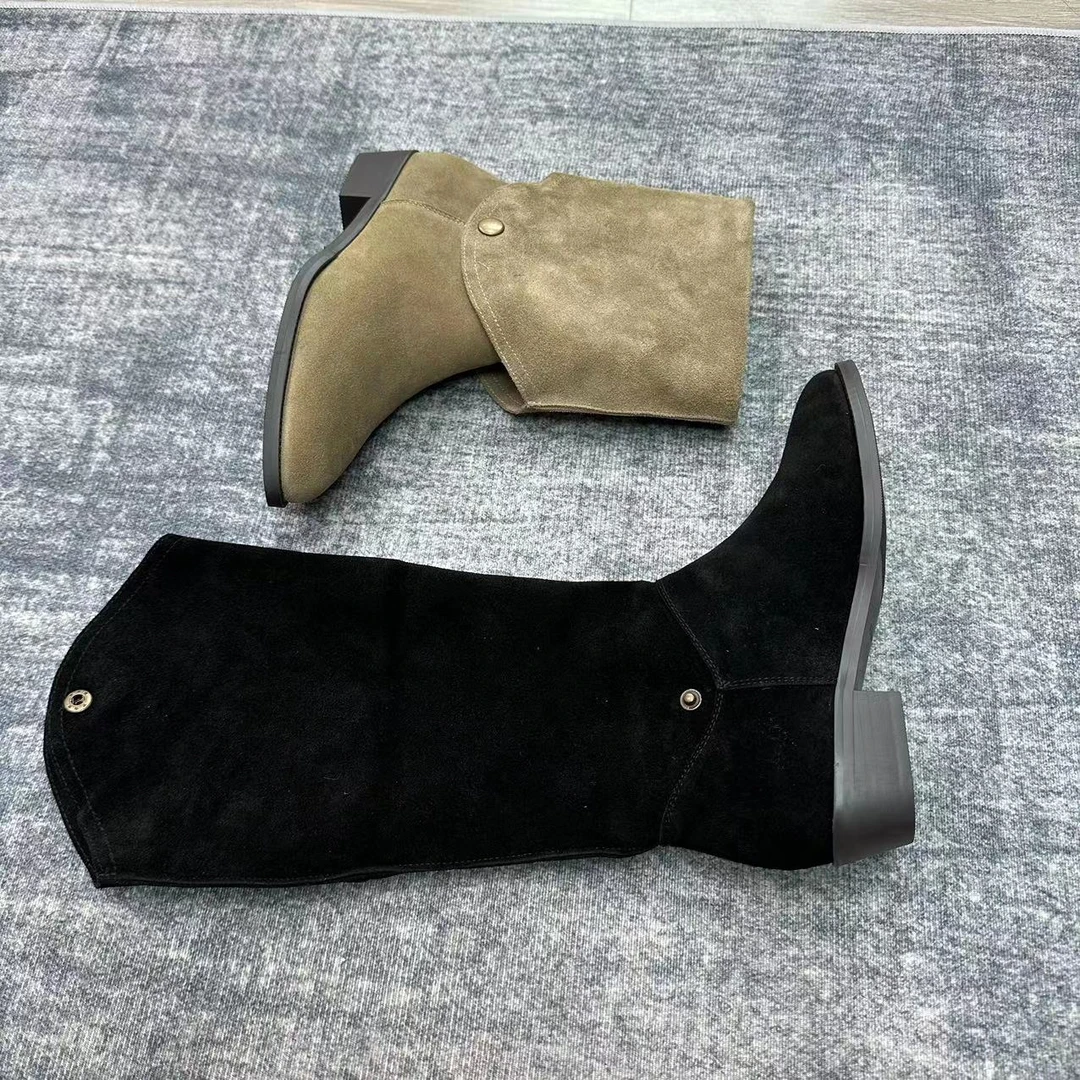 西部牛仔双穿潮流靴时尚百搭