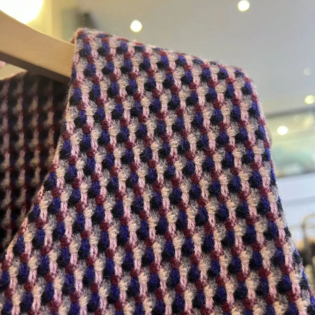 【竹外知时】N羊毛复古微港风小格马甲